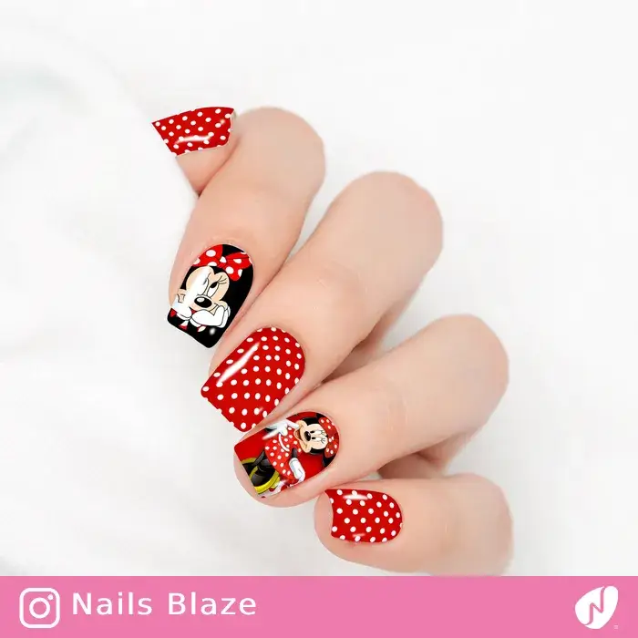 Minnie Mouse | Cartoon Nails - NB21